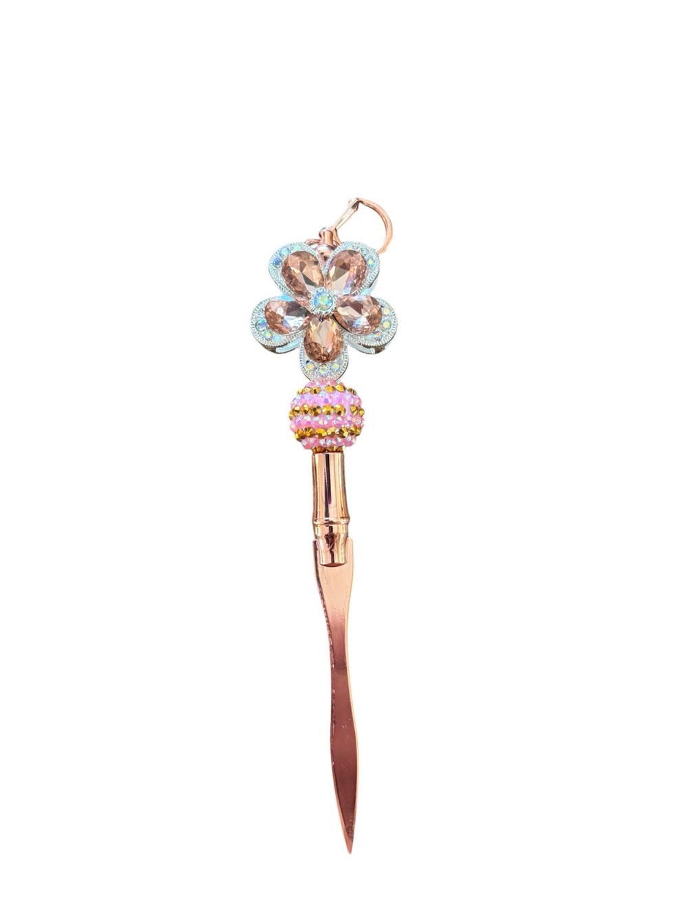 Handmade Box Cutter, Flower Pen, White Stylus and Rose Gold Letter Opener Bundle - Picture 2 of 4